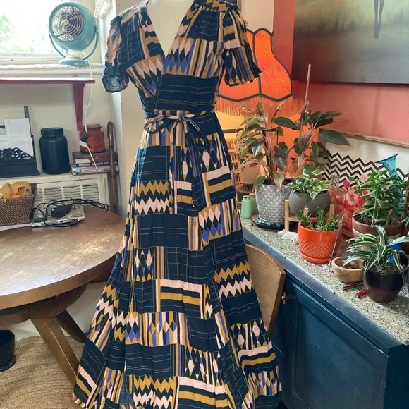 The Odells Multicolor maxi dress Anthropologie Small - Picture 7 of 11